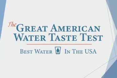 bottled water taste test results|great american water.